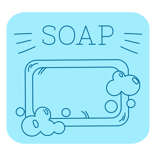 Soap bathroom label line Transparent PNG & SVG vector file