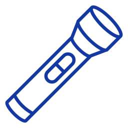 Traço de lanterna tática Desenho PNG