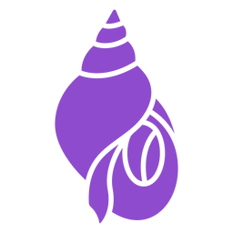 Whelk seashell purple PNG Design Transparent PNG
