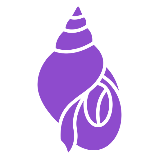 Whelk seashell purple PNG Design