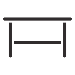 Wooden stool black PNG Design