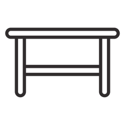 Wooden Stool Stroke PNG & SVG Design For T-Shirts