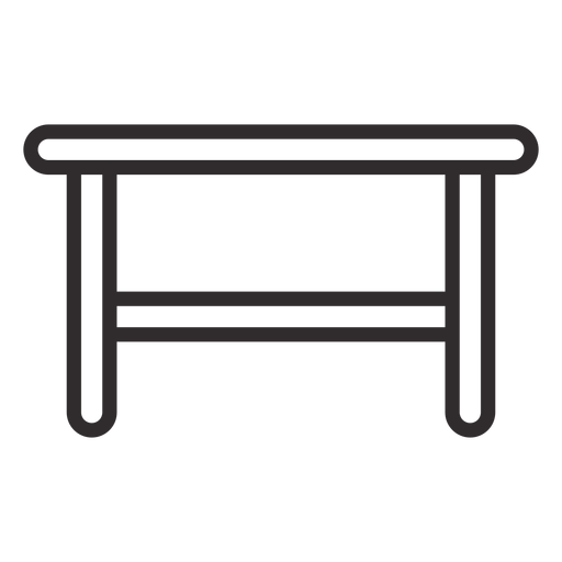 Wooden stool stroke PNG Design