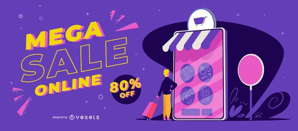 Mega sale online slider template Mega sale online slider template