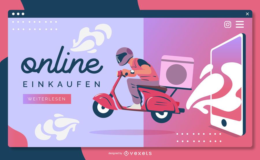 Online einkaufen landing page template Online einkaufen landing page template
