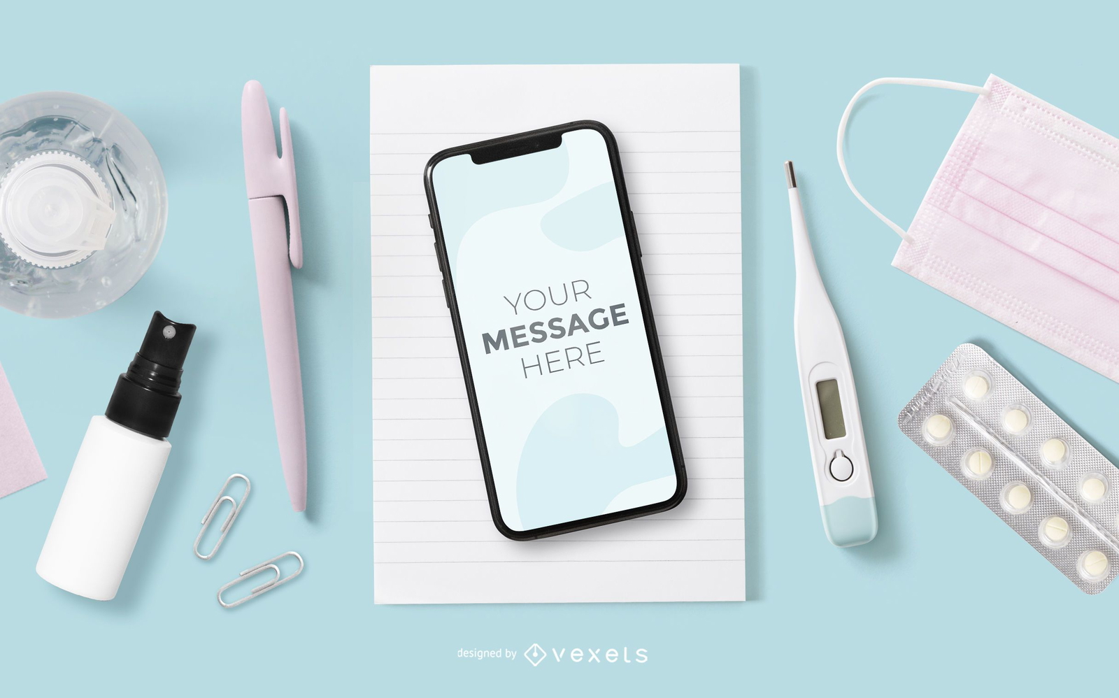 Smartphone Screen Healthcare Mockup