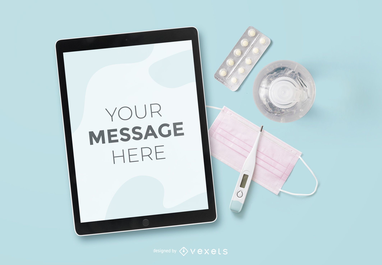 Healthcare Tablet Screen Mockup