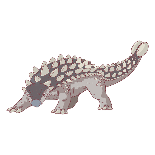 Ilustra??o do dinossauro anquilossauro Desenho PNG