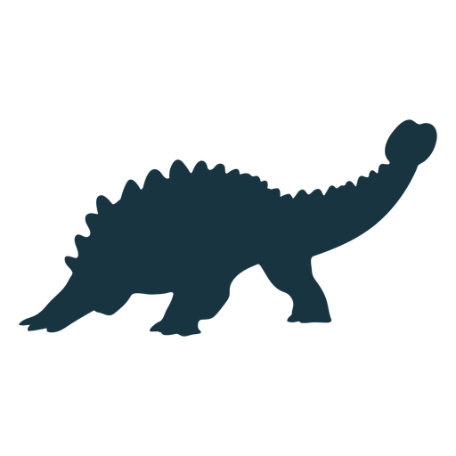 Ankylosaurus dinosaur silhouette