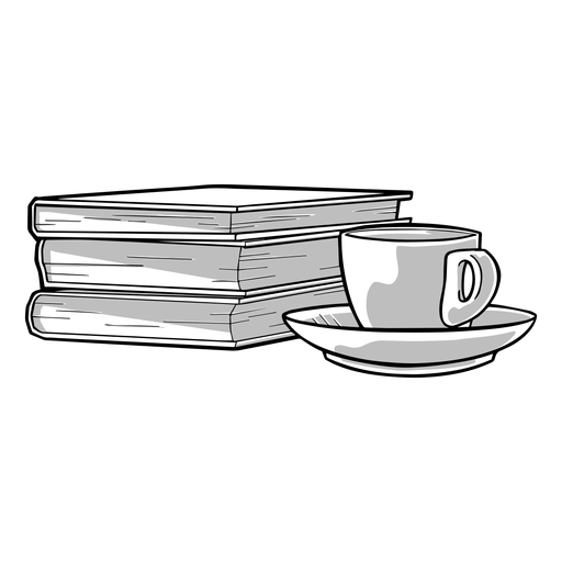 Download Incrível combinação de livro de café - Baixar PNG/SVG Transparente