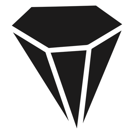 Grande cristal de diamante Desenho PNG