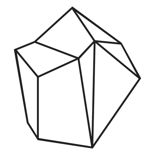 ?cone simples de bloco de cristal Desenho PNG