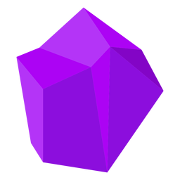 Bloque de cristal morado Diseño PNG