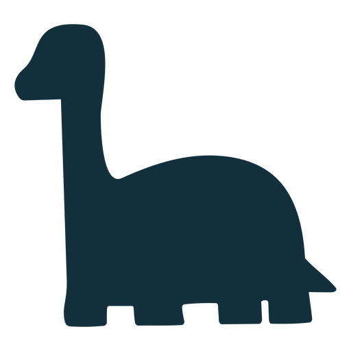Brachisaurus Dino Silhouette PNG-Design