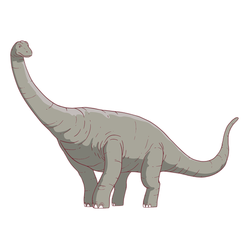 Ilustraci?n de dinosaurio Brachisaurus Diseño PNG