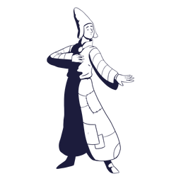 Character circus drawn PNG Design