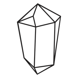 Icono simple trozo de cristal Transparent PNG