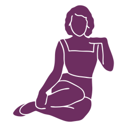 Classy pinup silhouette PNG Design