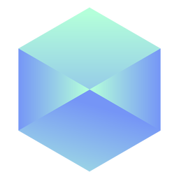 Cool colored crystal gem PNG Design