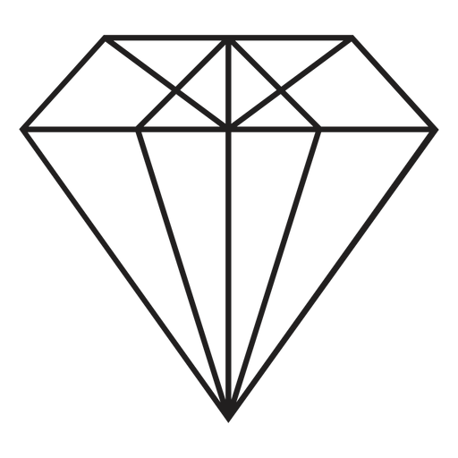 Coole Diamant einfache Ikone PNG-Design