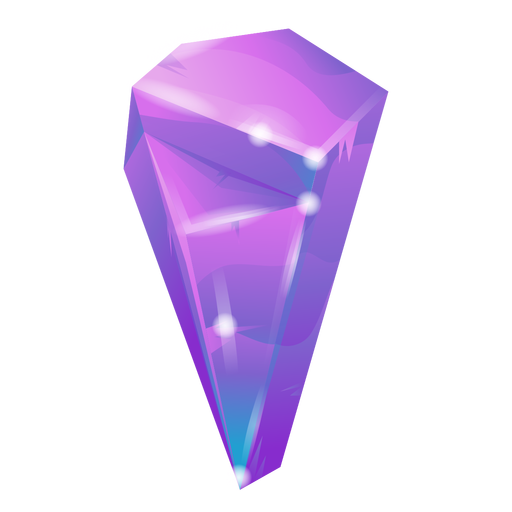 Cool purple crystal PNG Design