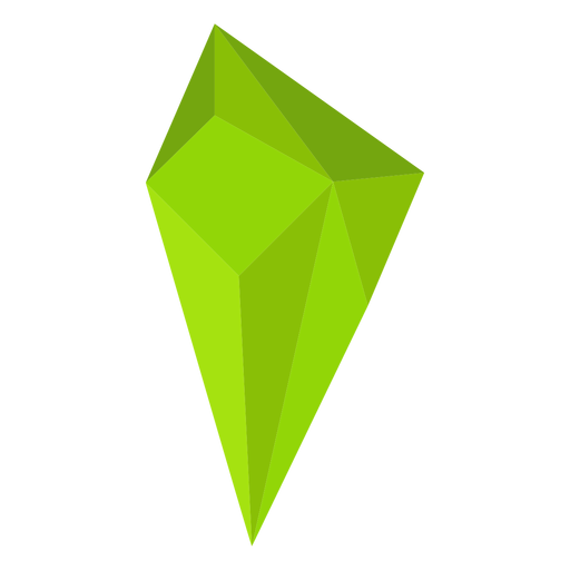 Verde lima cristal Diseño PNG