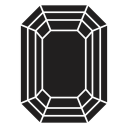 Crystal octagon shape PNG Design Transparent PNG