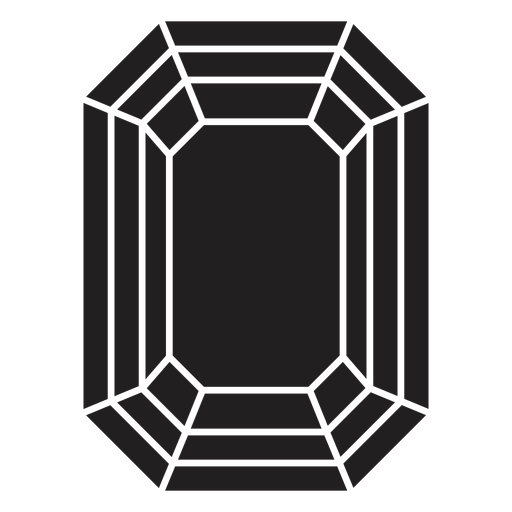 Crystal octagon shape PNG Design