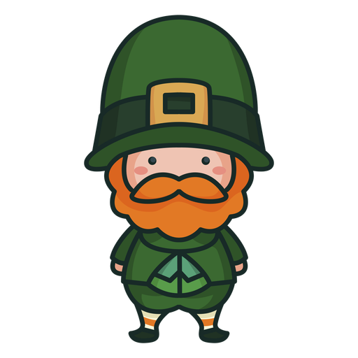 Cute irish character cute man PNG Design