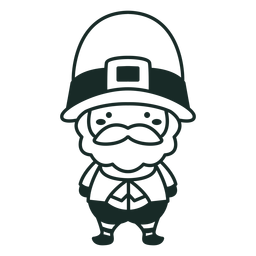 Caráter irlandês fofo Desenho PNG