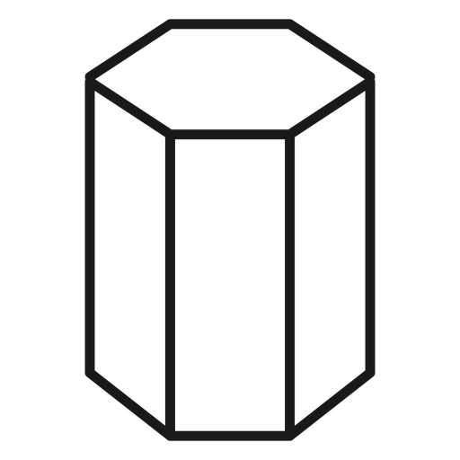 Cylindrical icon stroke crystal PNG Design