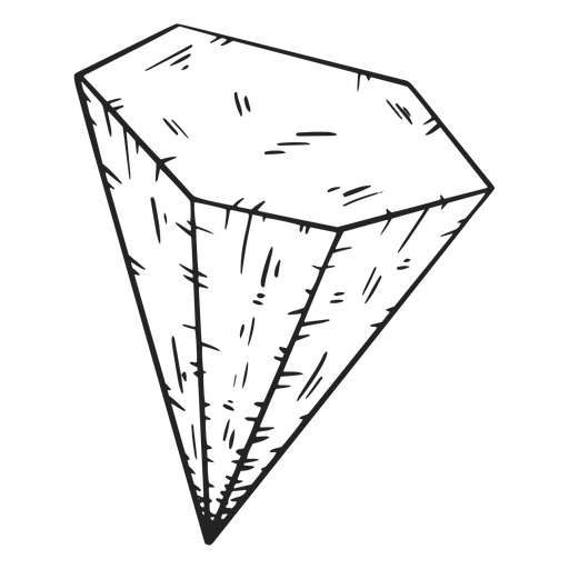 Forma de cristal impressionante de diamante Desenho PNG