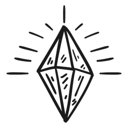 Diamante brilhante brilhante cristal Desenho PNG
