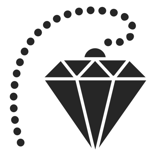 Diamant mit Kreisen PNG-Design