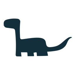Dino brachisaurus silhouette Transparent PNG