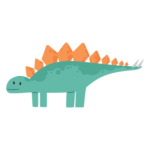 Dino estegosaurio lindo Diseño PNG