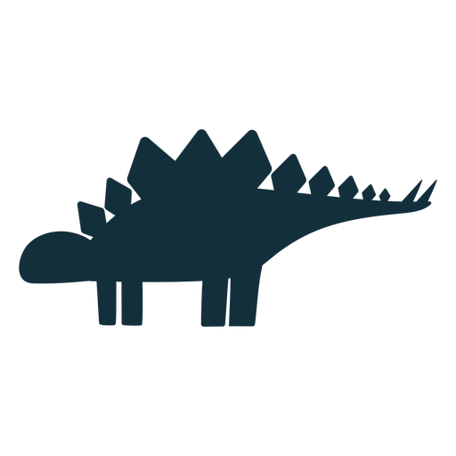Silhueta Dino Stegosaurus Desenho PNG