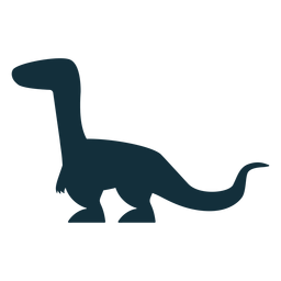 Silueta de dino trex Diseño PNG