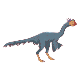 Ilustração de pássaro olhando dinossauro Desenho PNG