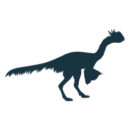 Dinosaurio buscando silueta de pollo Diseño PNG
