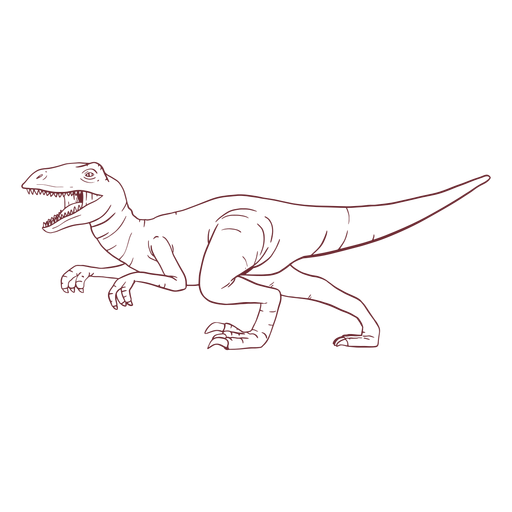 Dinosaur tyrannosaurus rex drawn PNG Design