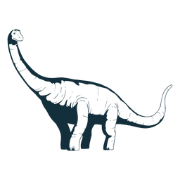 Drawn brachisaurus dinosaur Transparent PNG