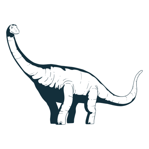 Drawn brachisaurus dinosaur PNG Design