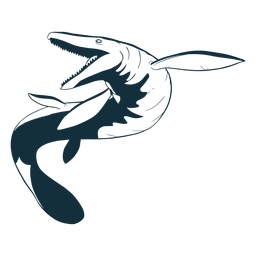 Mosasaur de lagarto desenhado Desenho PNG