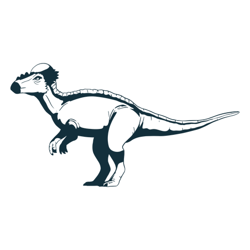 Drawn pachycephalosaurus dinosaur
