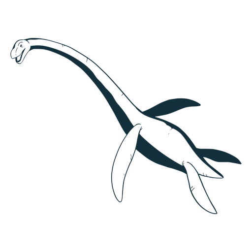 Dibujado dinosaurio plesiosaurio Diseño PNG