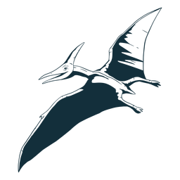 Diseño PNG Y SVG De Dinosaurio Pterodáctilo Dibujado Para Camisetas