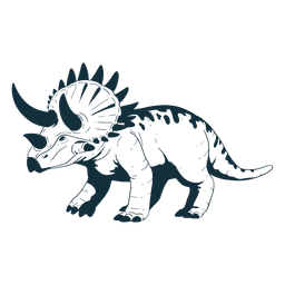 Download Triceratops Dinosaur Silhouette Transparent Png Svg Vector File