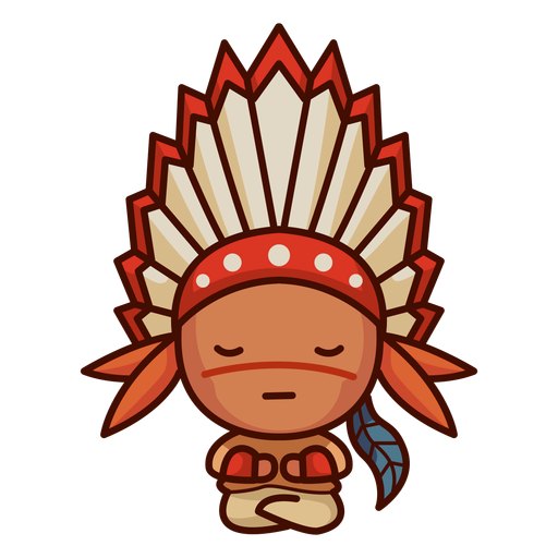 First nations cute character PNG Design