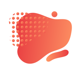 Flujo de gradiente con círculos Diseño PNG